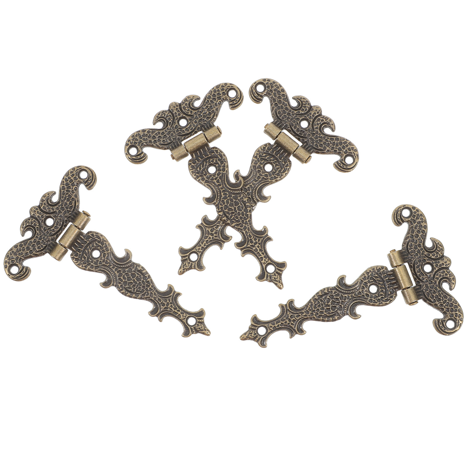 Vintage Furniture Hardware Replacement - 4 Pezzi Cerniere Vintage in Lega