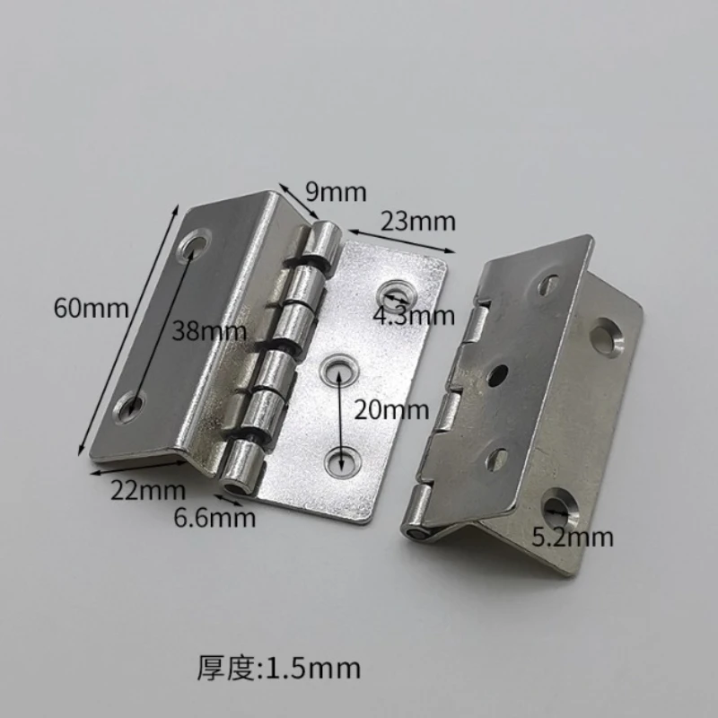 Furniture Hardware - 4 Pezzi Cerniere in Metallo Argento