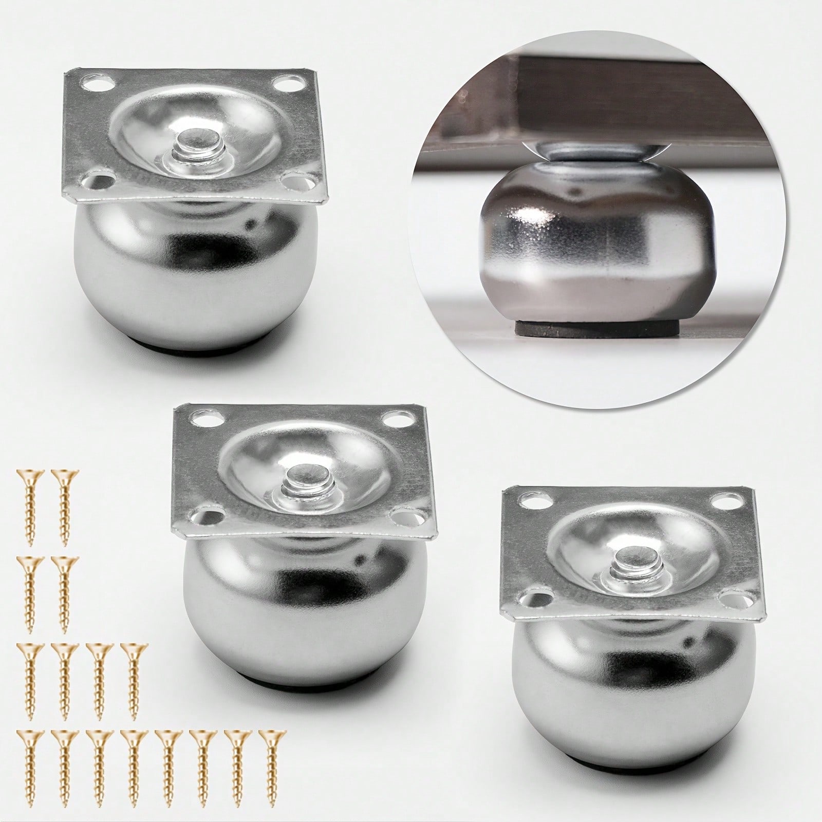 Cabinet Hinge Overlay - [4 Pezzi di Gambe per Mobili
