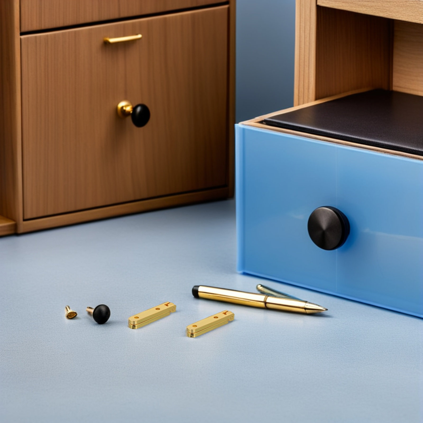 Vintage Furniture Hardware Replacement - 14 Pezzi Cerniere per Portagioie in