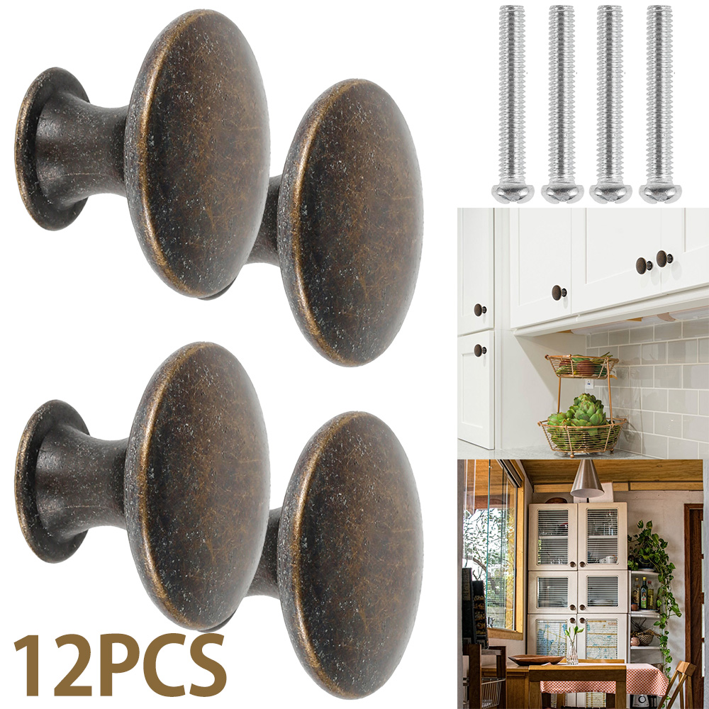 Furniture And Kitchen Hardware Fitting - 12 Pezzi Maniglie a Tirante Retrò