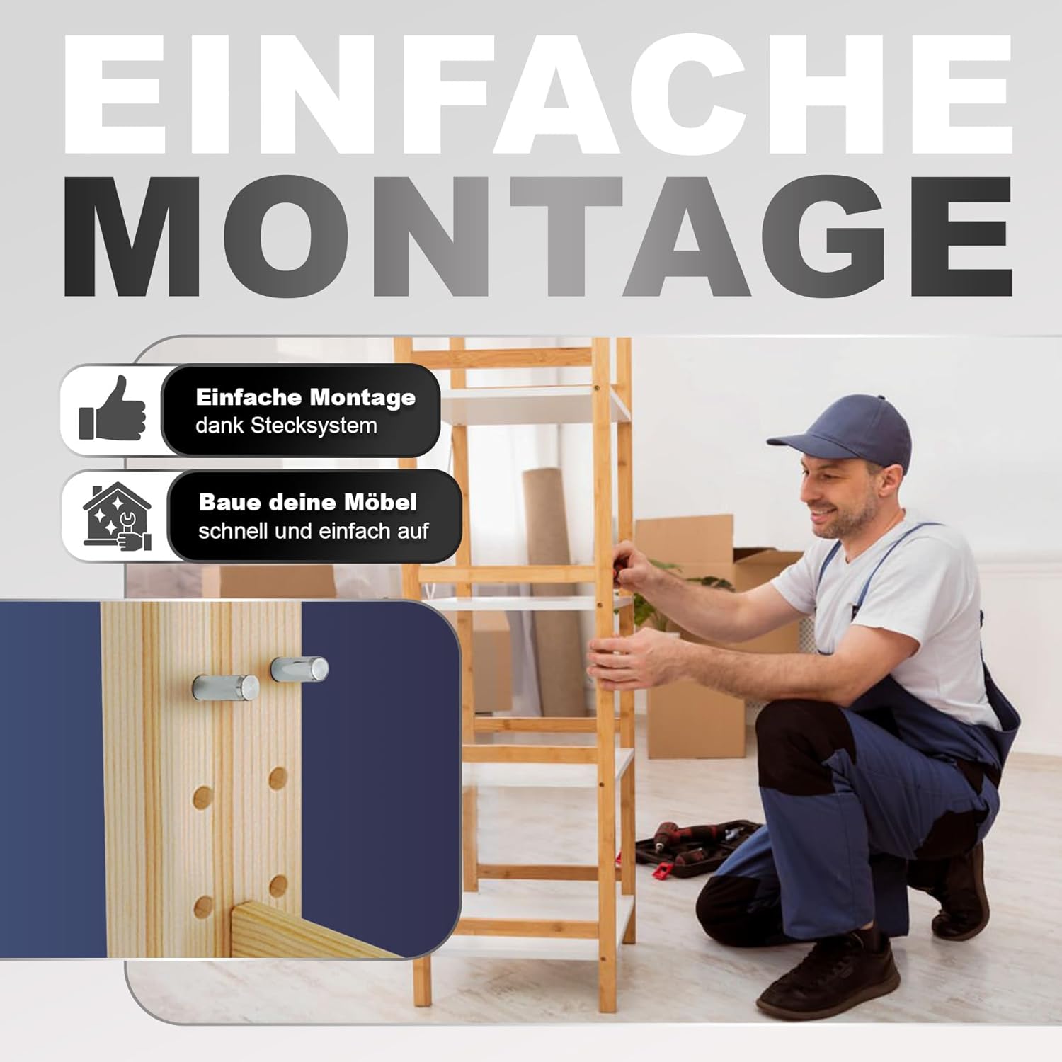 Furniture Hardware Ikea - 32 pezzi Bullone di fissaggio per