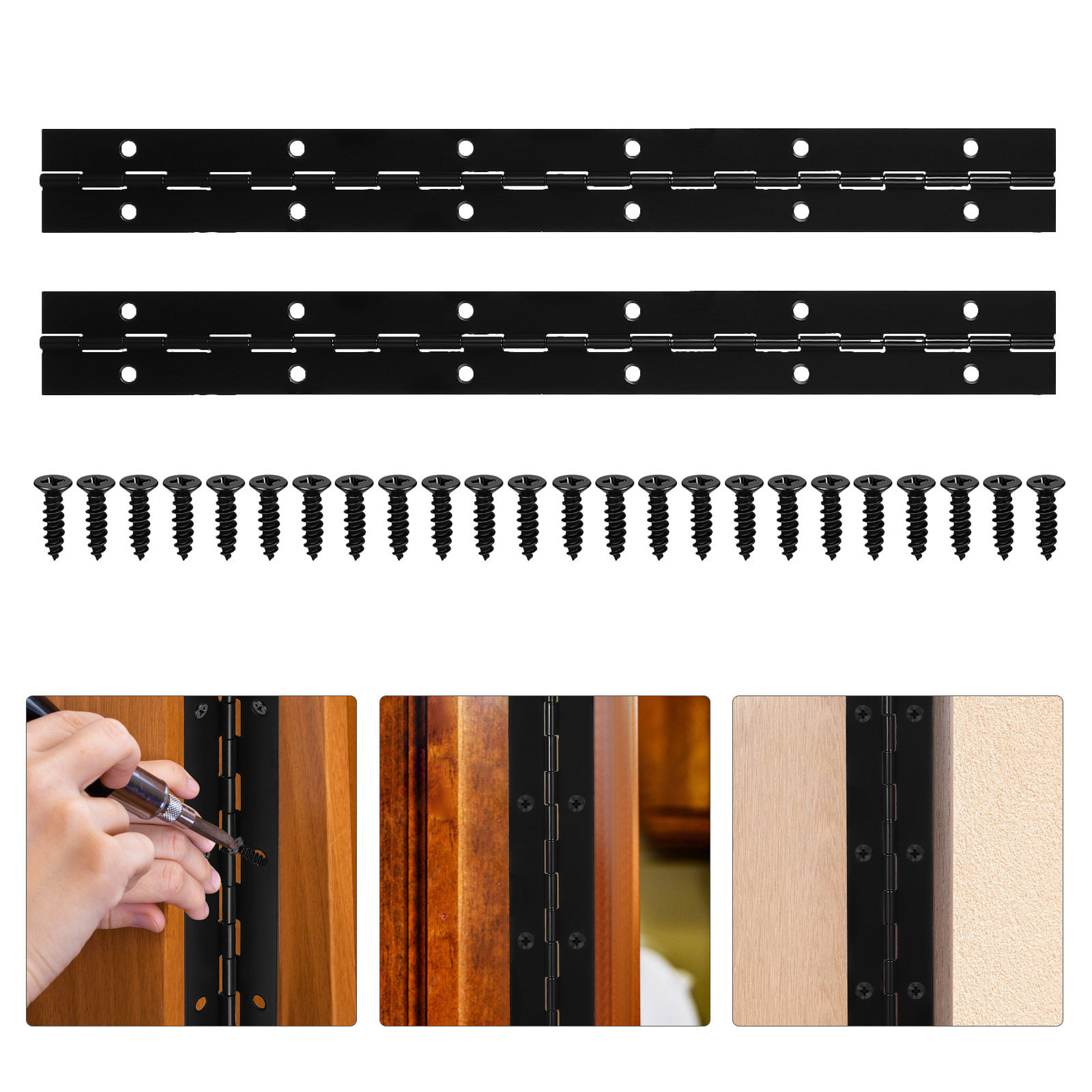 Piano Hinge Continuous - 1 Set di Cerniere a Pianoforte