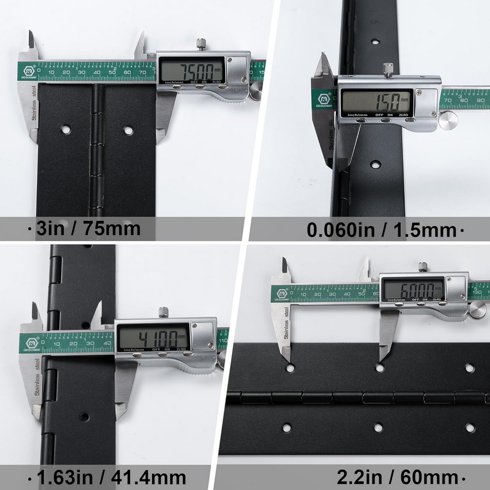 Cerniere a pianoforte nere da  - Piano Hinge Continuous recensione e prezzo