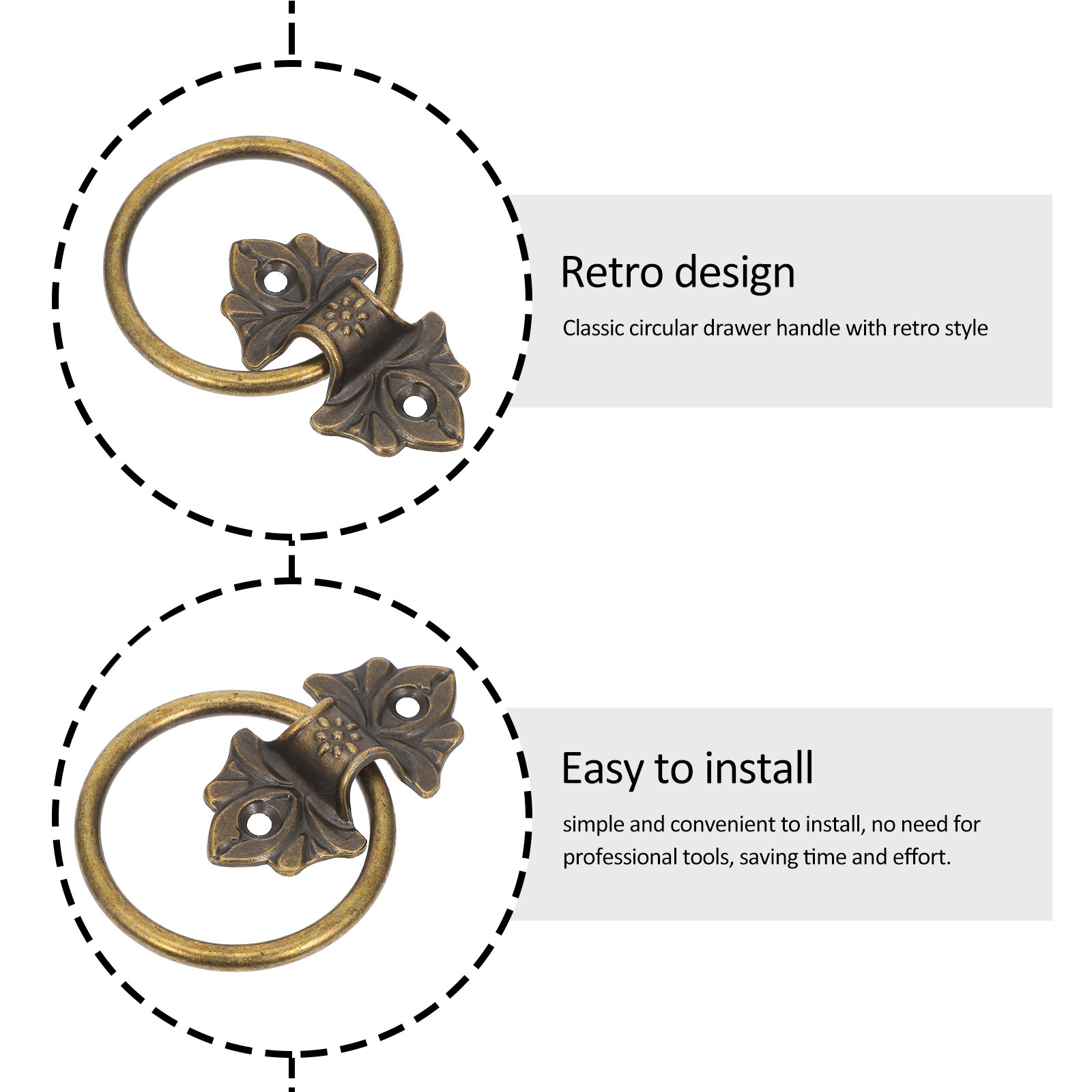 2 Pezzi Maniglie Vintage a Cer - Vintage Furniture Hardware Replacement recensione e prezzo
