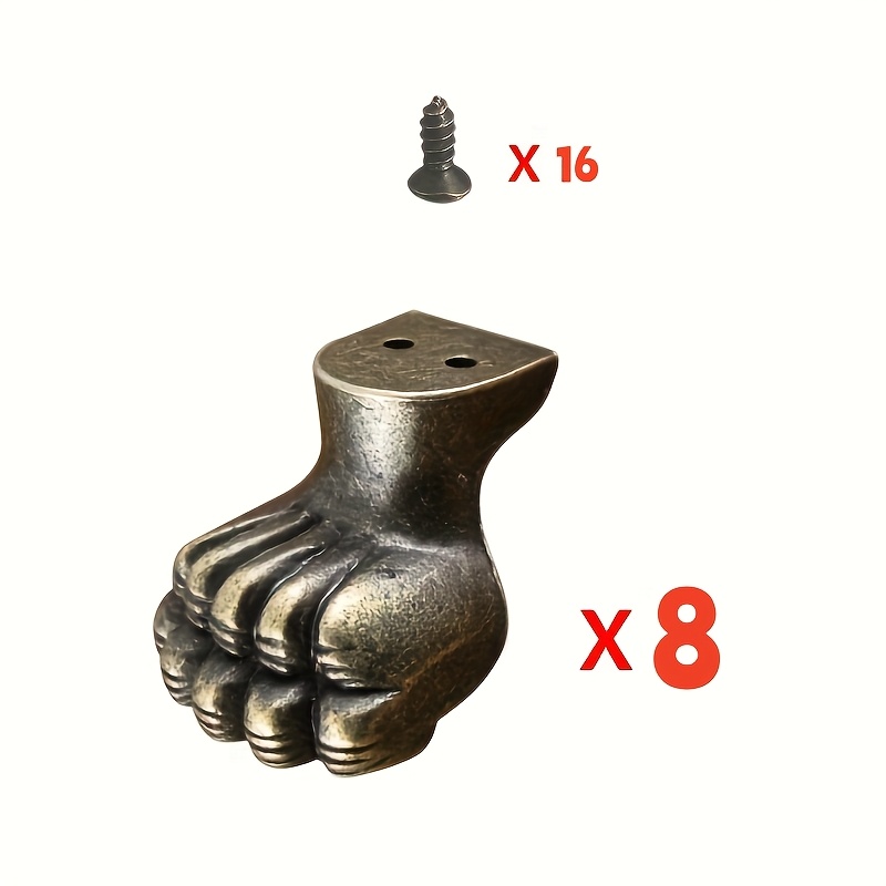 8 pz. Piedini Decorativi Antic - Cabinet Hinge Overlay recensione e prezzo