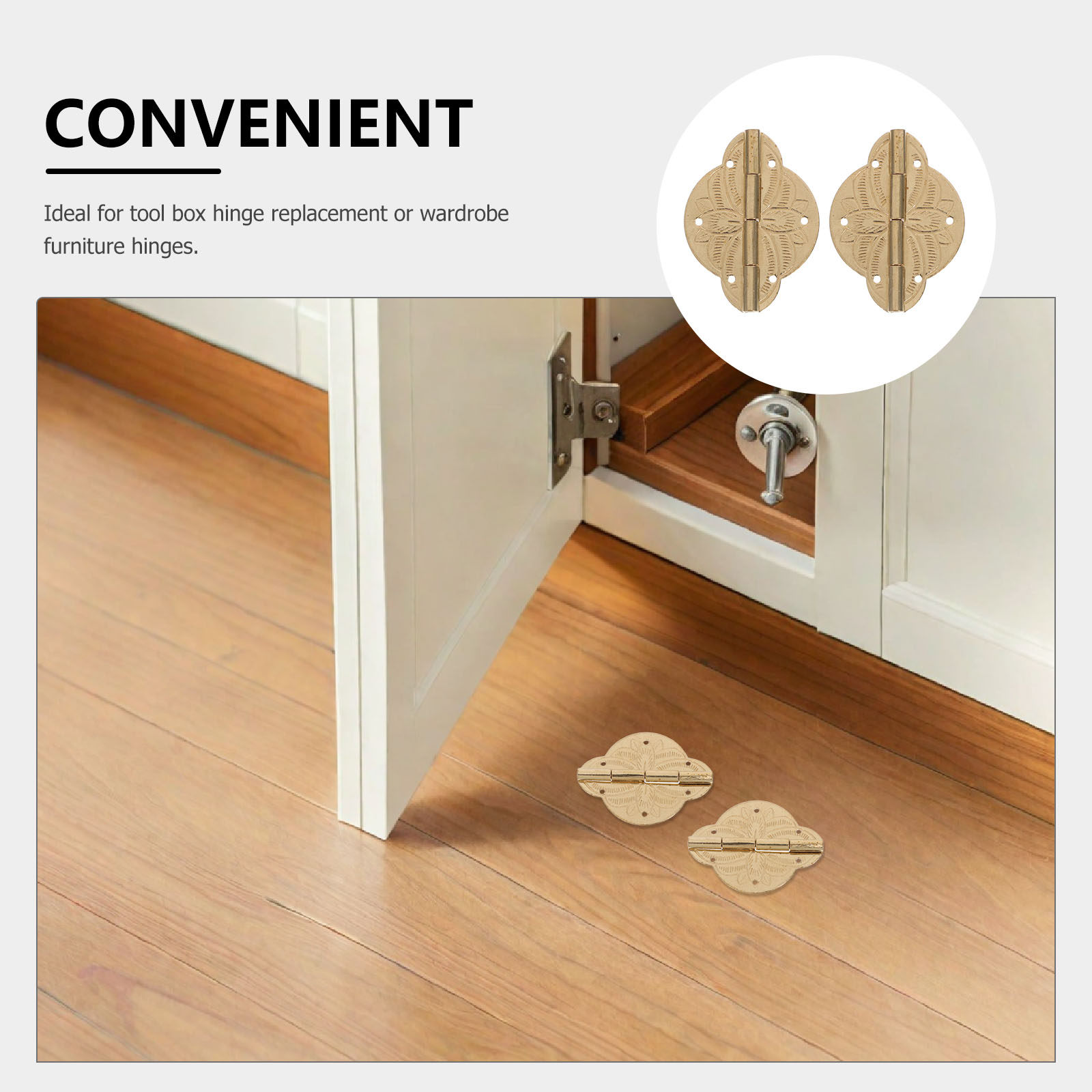 4 Pezzi di Cerniere in Ottone  - Vintage Furniture Hardware Replacement recensione e prezzo