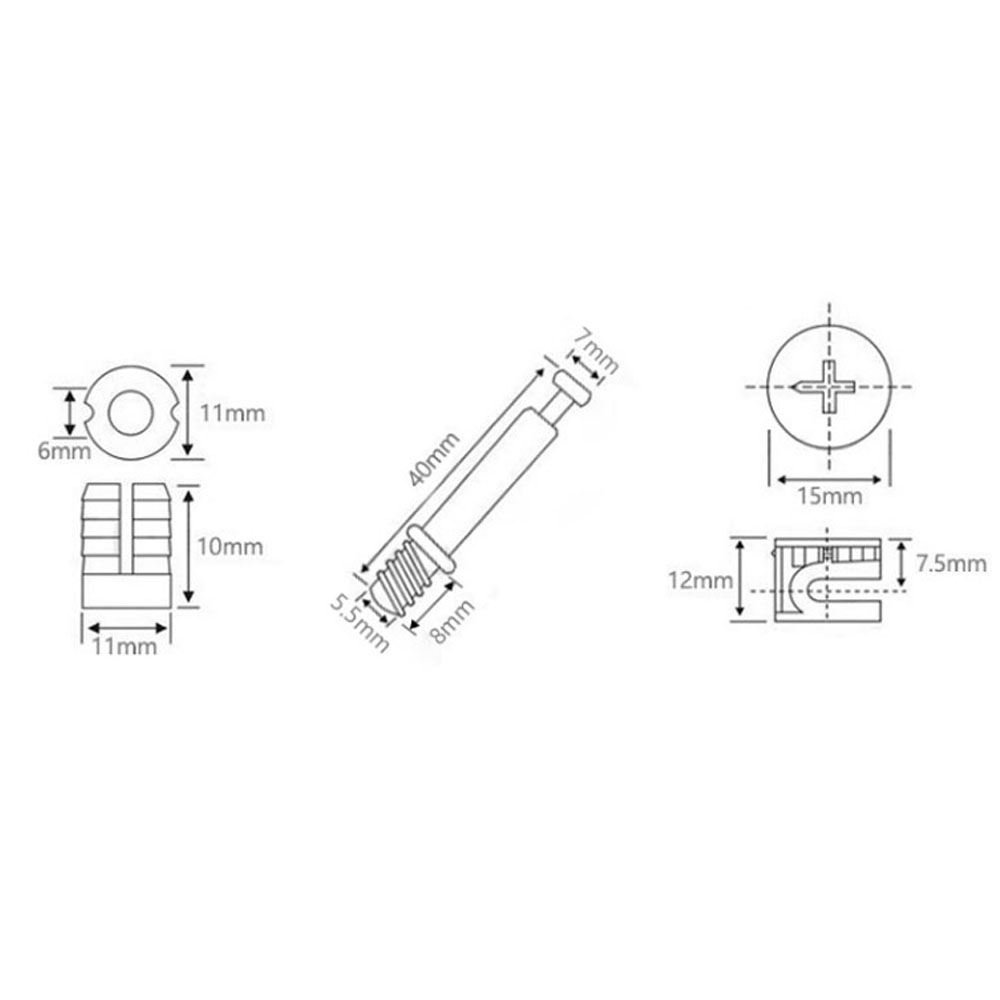 Set di Ferramenta per Collegam - Furniture Hardware Nut recensione e prezzo