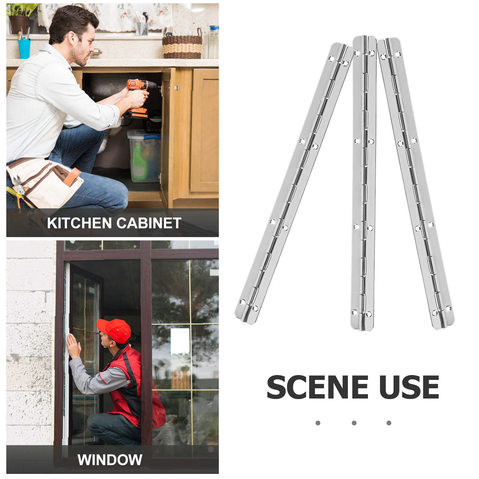 3 Pezzi di Robuste Cerniere a  - Piano Hinge Continuous recensione e prezzo